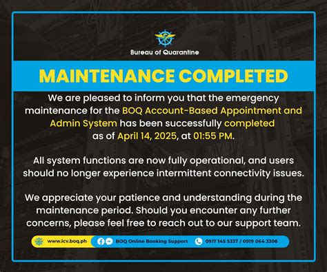 bureau of quarantine davao|BOQ Online Booking System New URL .
